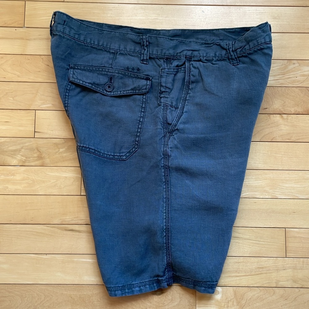 John Varvatos linen blend shorts